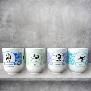 **SOLD** Zenguin Meditative Cups (Set of 4) NWT